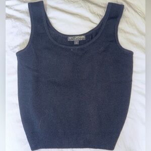 St. John Black Knit Set